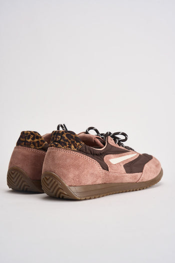 Sneakers donna rosa e marroni - 6