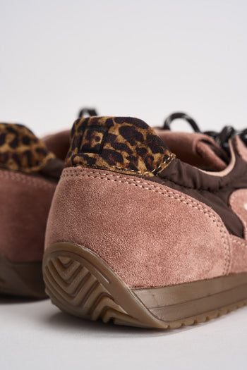 Sneakers donna rosa e marroni - 7