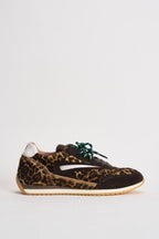 Sneakers donna in cavallino animalier W451 ABPNLE D.A.T.E. 