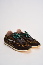 Sneakers donna in cavallino animalier W451 ABPNLE D.A.T.E. 