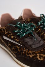 Sneakers donna in cavallino animalier W451 ABPNLE D.A.T.E. 