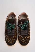 Sneakers donna in cavallino animalier W451 ABPNLE D.A.T.E. 