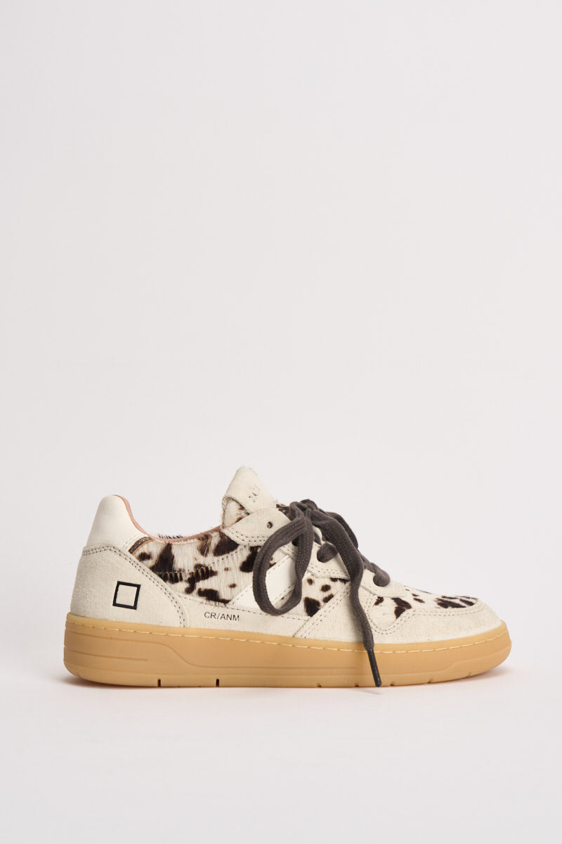 Sneakers donna Court 2.0 muccate marrone W451 C2ANCW D.A.T.E. 