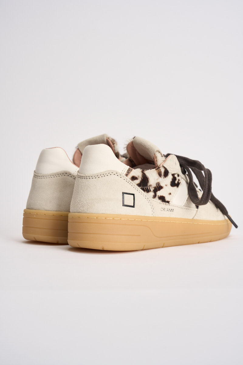 Sneakers donna Court 2.0 muccate marrone W451 C2ANCW D.A.T.E. 