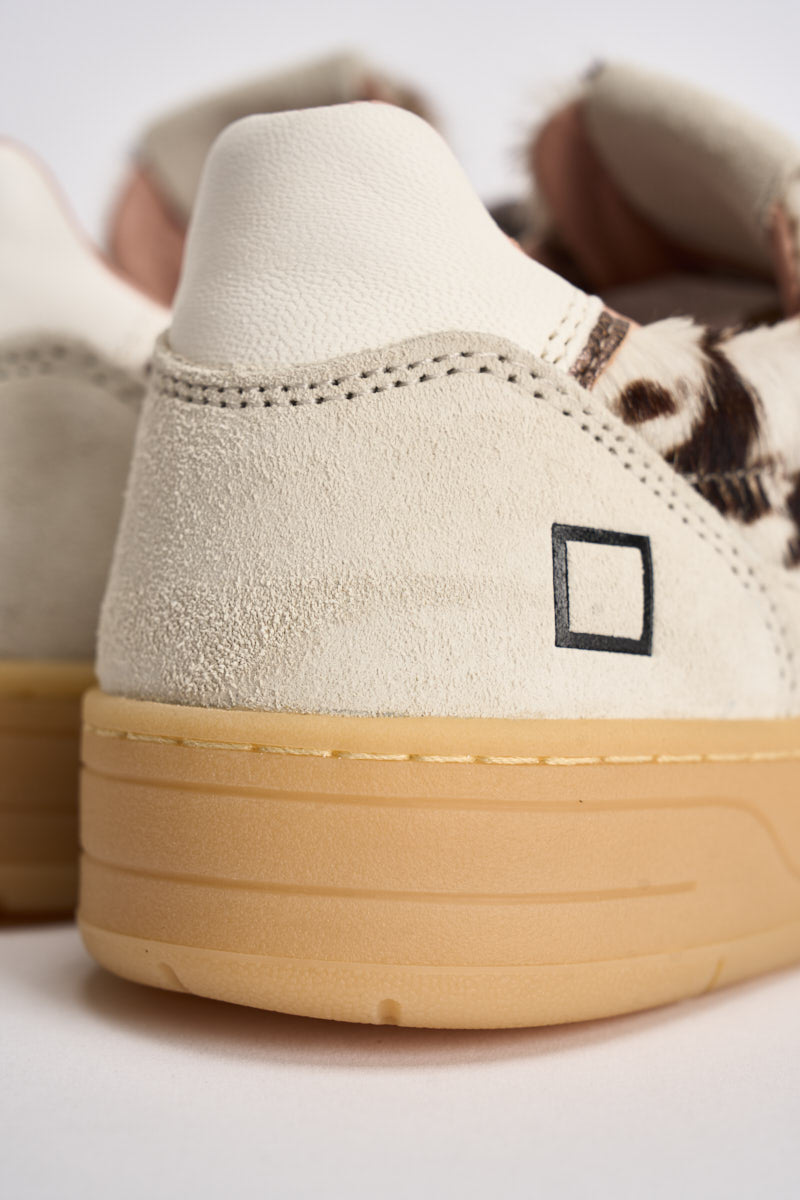 Sneakers donna Court 2.0 muccate marrone W451 C2ANCW D.A.T.E. 