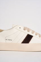 Sneakers uomo Hill Low Vintage bianche e beige W451 HLVNMK D.A.T.E. 