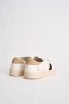 Sneakers uomo Hill Low Vintage bianche e beige W451 HLVNMK D.A.T.E. 