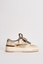 Sneakers donna Torneo bianco e beige W451 TOCCBI D.A.T.E. 