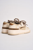 Sneakers donna Torneo bianco e beige W451 TOCCBI D.A.T.E. 