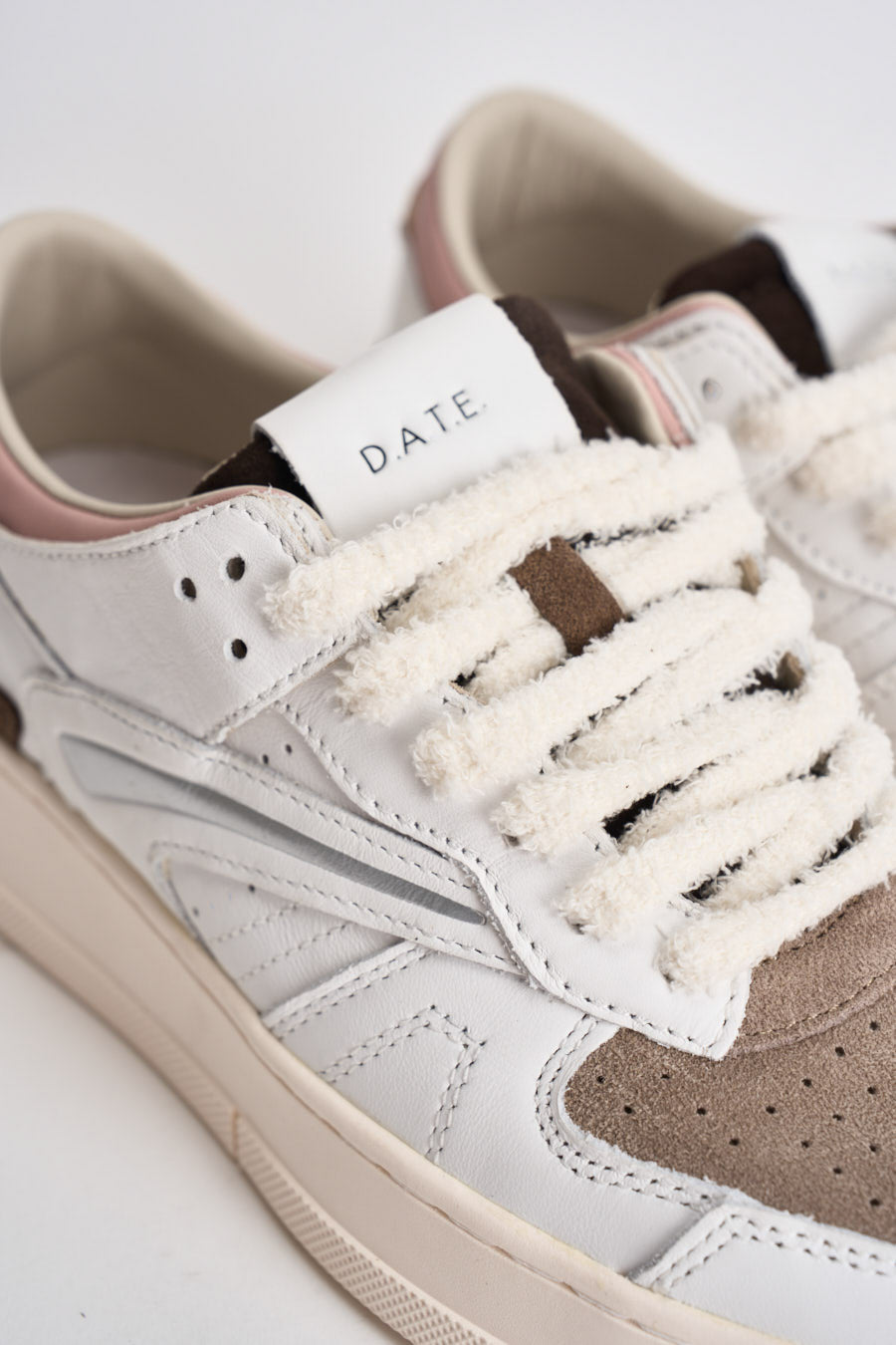 Sneakers donna Torneo bianche e rosa W451 TOCOWP D.A.T.E. 