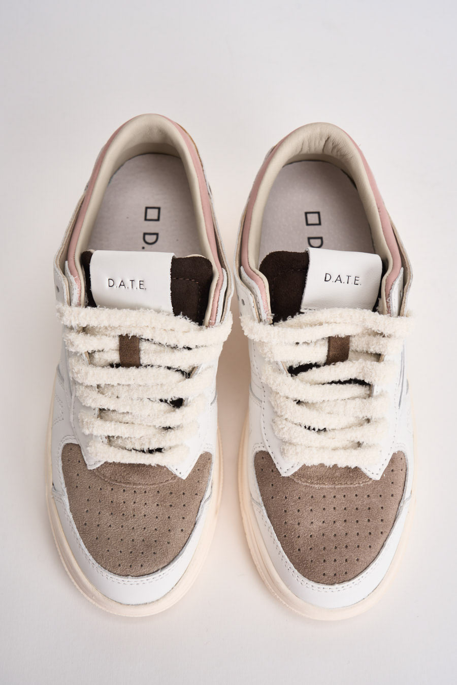 Sneakers donna Torneo bianche e rosa W451 TOCOWP D.A.T.E. 