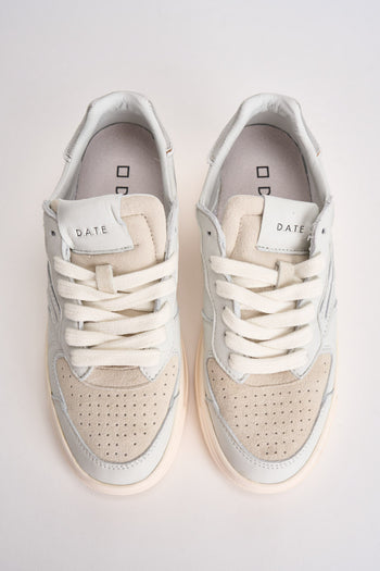 Sneakers donna Torneo bianche e beige - 6