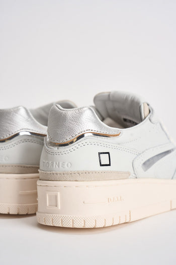 Sneakers donna Torneo bianche e beige - 8