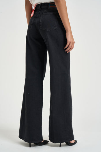 Jeans donna flare D-Akemi 1978 in denim nero - 4