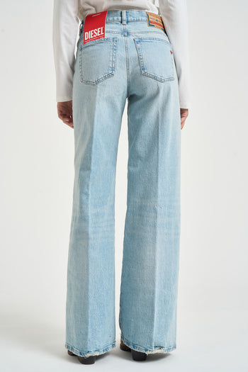 Jeans donna flare D-Akemi 1978 in denim chiaro - 3