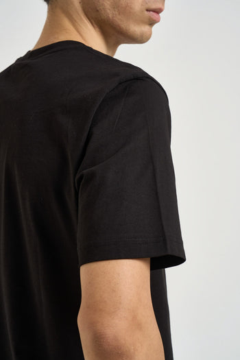 T-shirt uomocon stampa logo sfumata nera - 5