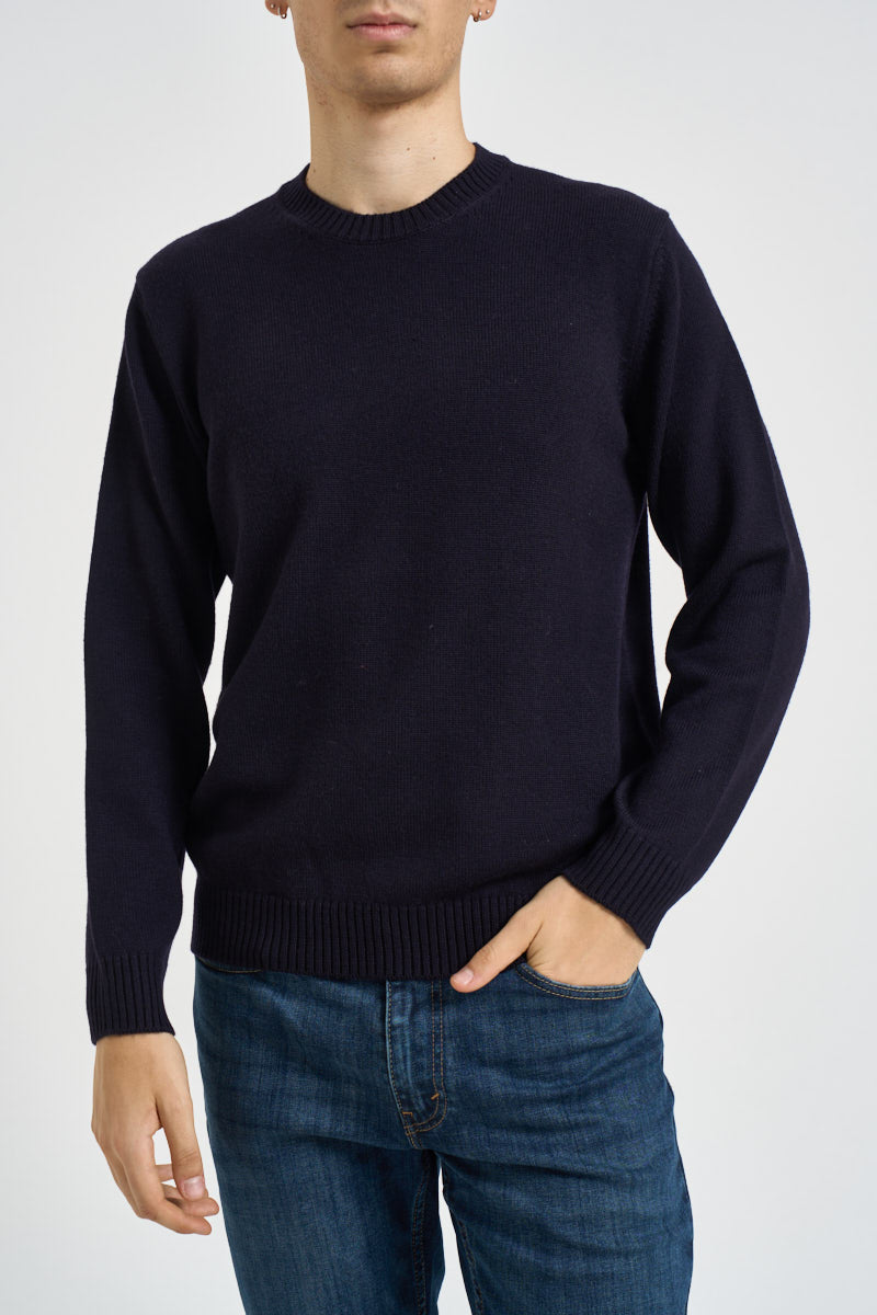 Maglia uomo girocollo blu notte 020 BLU NOTTE DIKTAT 