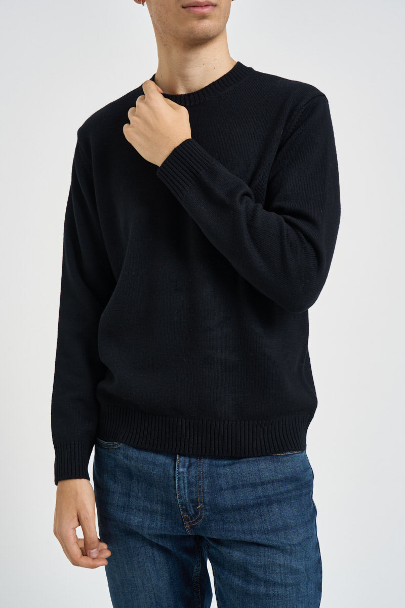 Maglia uomo girocollo nero 020 NERO DIKTAT 