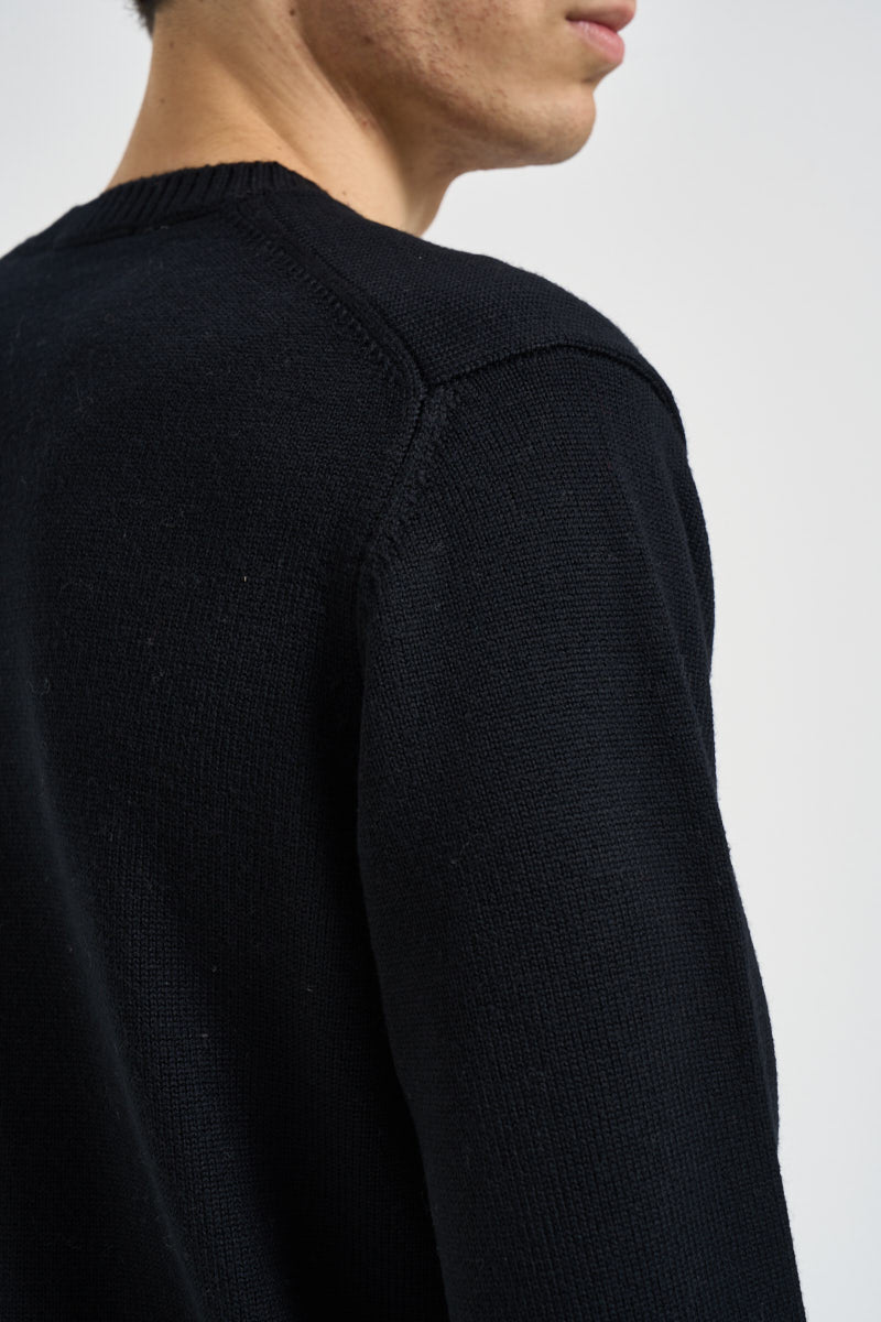 Maglia uomo girocollo nero 020 NERO DIKTAT 