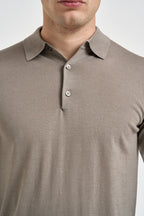 Polo uomo in lana merino tortora 061 TORTORA DIKTAT 