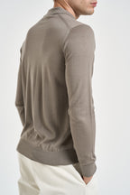 Polo uomo in lana merino tortora 061 TORTORA DIKTAT 