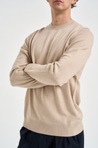 Maglione uomo girocollo beige 070 BEIGE DIKTAT 