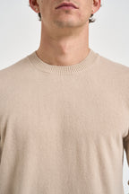 Maglione uomo girocollo beige 070 BEIGE DIKTAT 