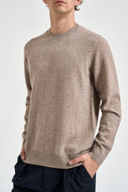 Maglione uomo girocollo tortora mélange 070 TORTORA DIKTAT 