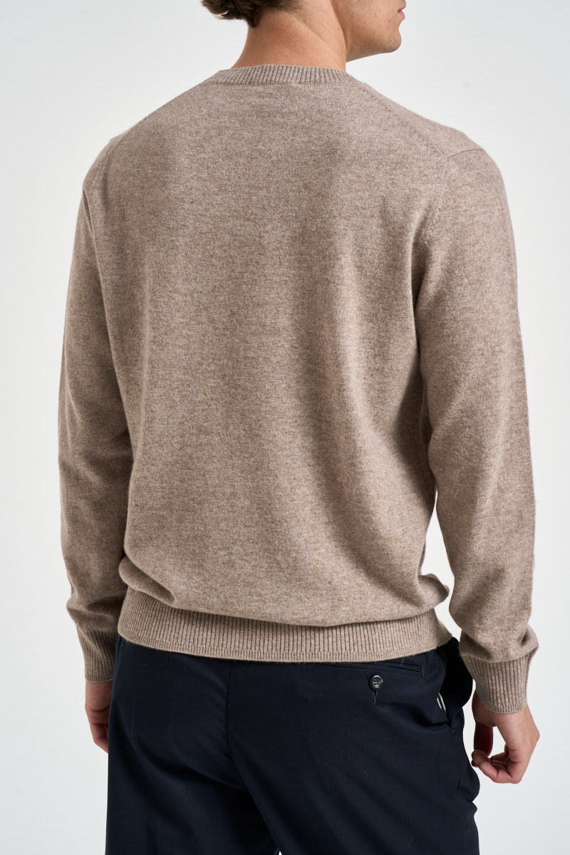 Maglione uomo girocollo tortora mélange 070 TORTORA DIKTAT 