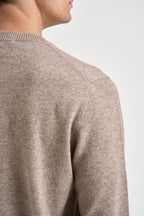 Maglione uomo girocollo tortora mélange 070 TORTORA DIKTAT 