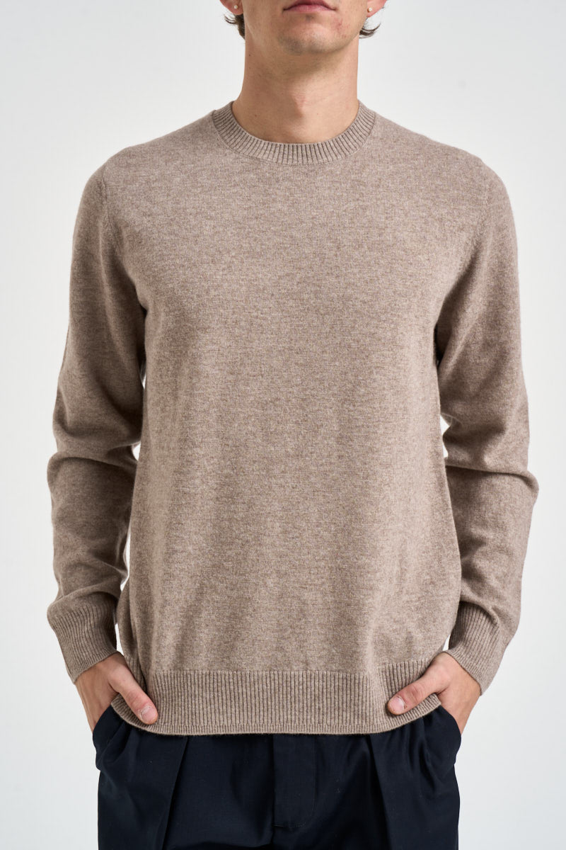 Maglione uomo girocollo tortora mélange 070 TORTORA DIKTAT 