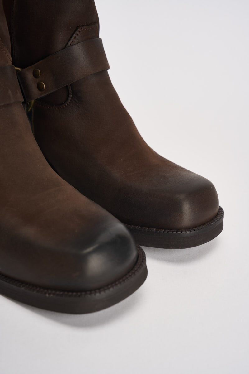 Biker donna in suede marrone AI31/4630N MORO DIVINE FOLLIE 