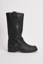 Biker donna in pelle nero AI31/4630N NERO DIVINE FOLLIE 