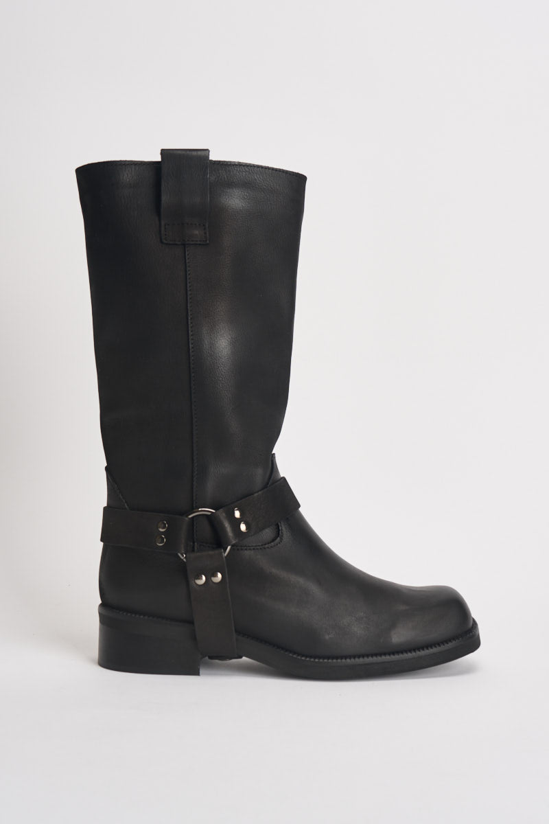 Biker donna in pelle nero AI31/4630N NERO DIVINE FOLLIE 
