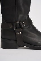 Biker donna in pelle nero AI31/4630N NERO DIVINE FOLLIE 