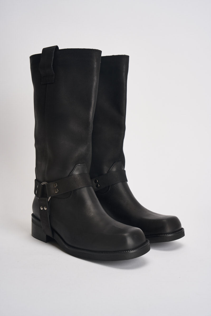 Biker donna in pelle nero AI31/4630N NERO DIVINE FOLLIE 