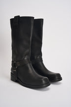 Biker donna in pelle nero AI31/4630N NERO DIVINE FOLLIE 