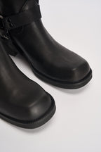 Biker donna in pelle nero AI31/4630N NERO DIVINE FOLLIE 