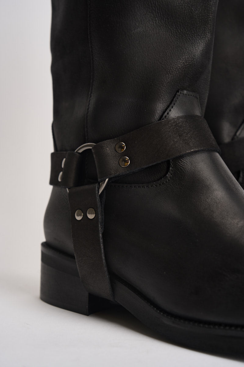 Biker donna in pelle nero AI31/4630N NERO DIVINE FOLLIE 