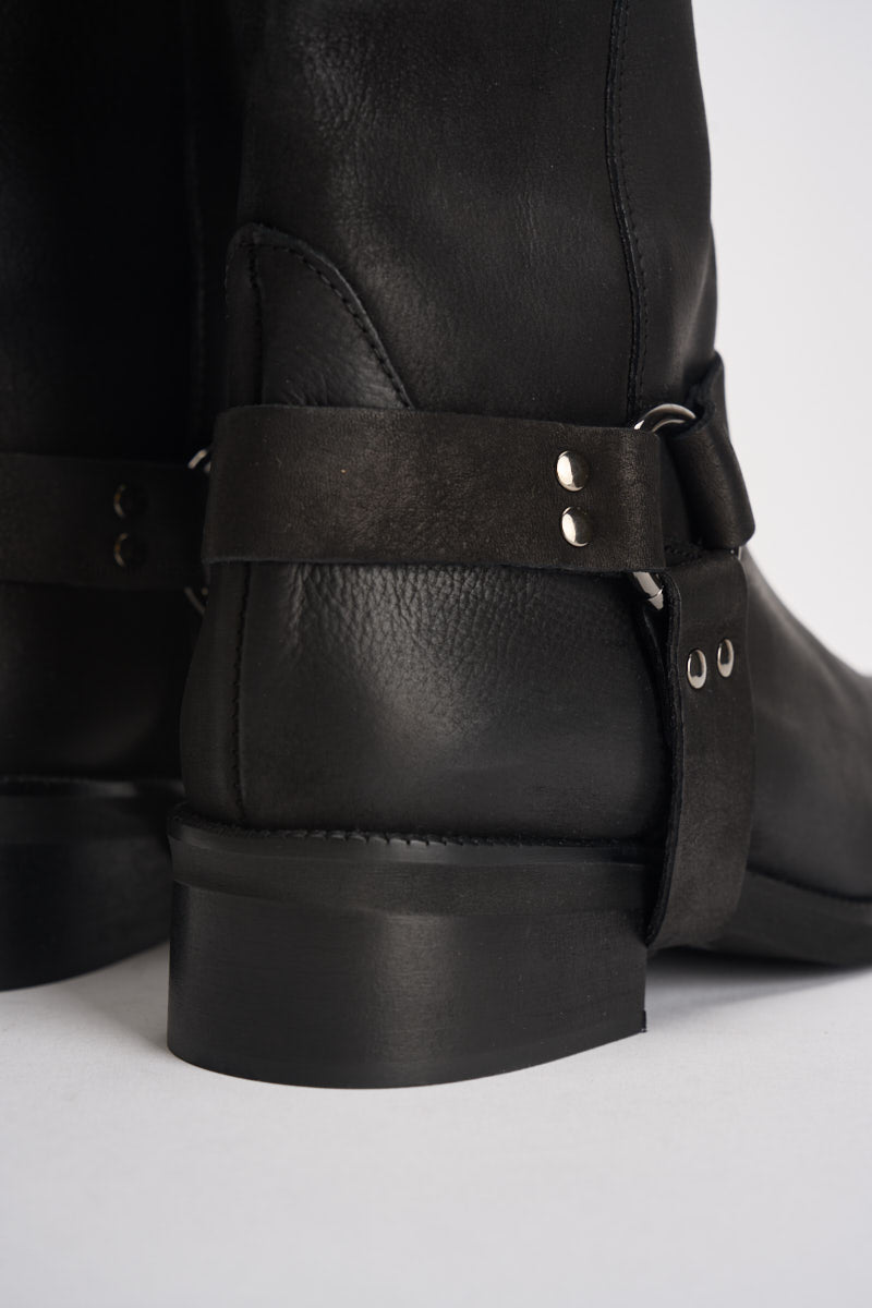 Biker donna in pelle nero AI31/4630N NERO DIVINE FOLLIE 
