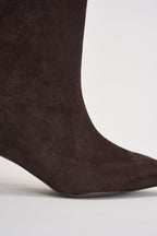 Stivali donna in suede marroni AI52/C7061 MORO DIVINE FOLLIE 