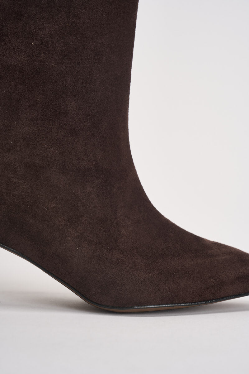 Stivali donna in suede marroni AI52/C7061 MORO DIVINE FOLLIE 