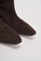 Stivali donna in suede marroni AI52/C7061 MORO DIVINE FOLLIE 