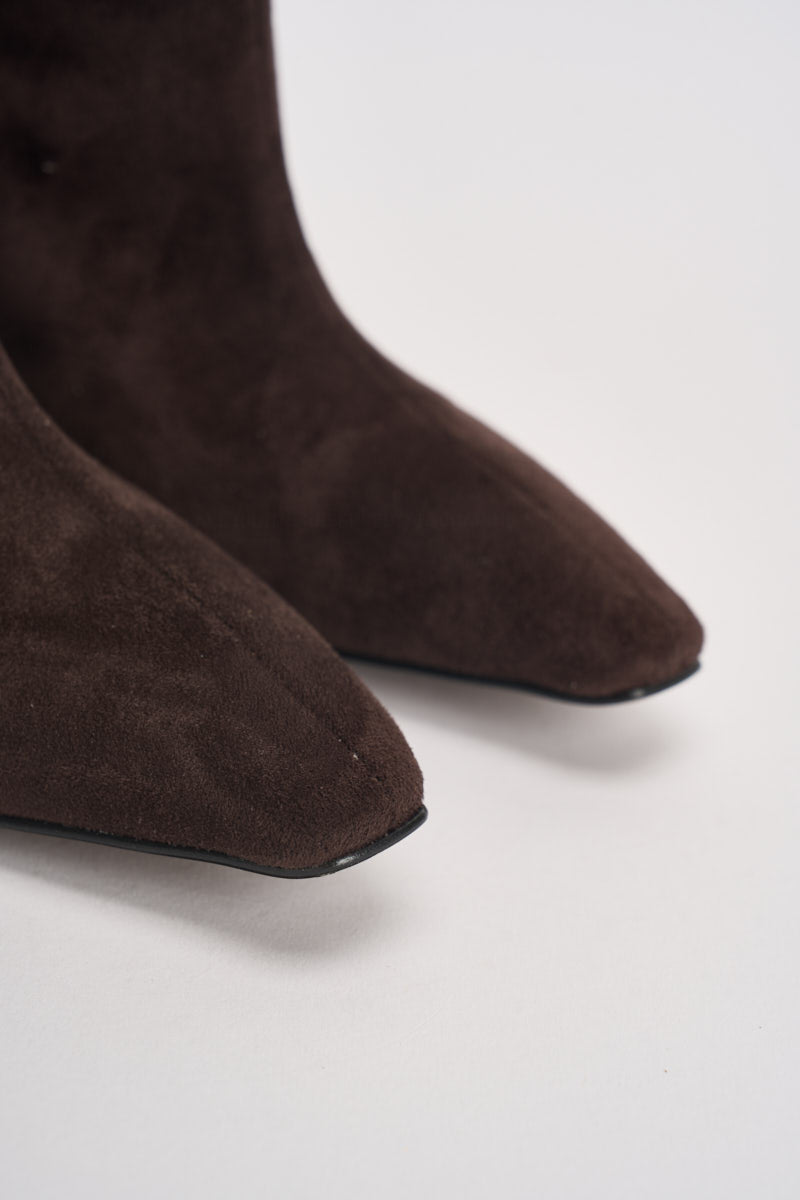 Stivali donna in suede marroni AI52/C7061 MORO DIVINE FOLLIE 