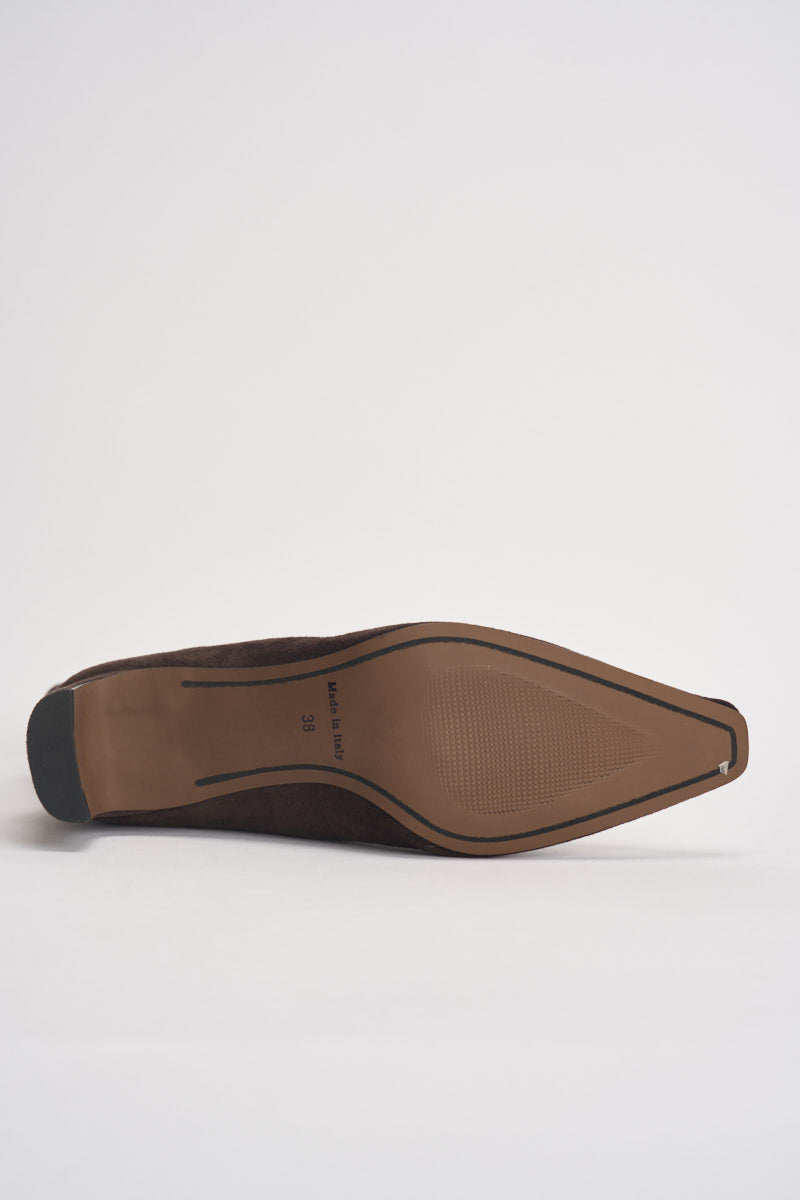 Stivali donna in suede marroni AI52/C7061 MORO DIVINE FOLLIE 