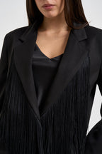 Blazer donna con frange nero JDQFKDZ NERO DIXIE 