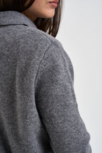 Maglia donna in lana grigio mélange M833B059A GRIGIO DIXIE 