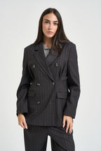 Abito donna gessato grigio antracite N845B005A ANTRACITE DIXIE 