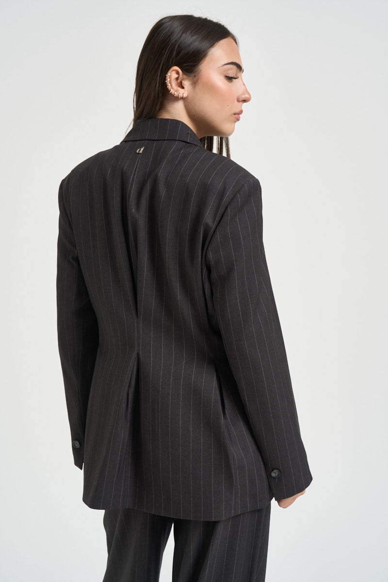 Abito donna gessato grigio antracite N845B005A ANTRACITE DIXIE 