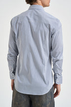 Camicia uomo a righe bianche e blu AURORA BLU SCURO EDD 